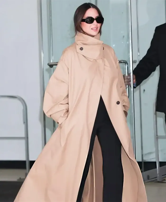 The Drew Barrymore Show Olivia Munn Beige Coat For Sale