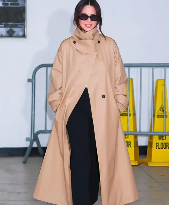 The Drew Barrymore Show Olivia Munn Beige Coat
