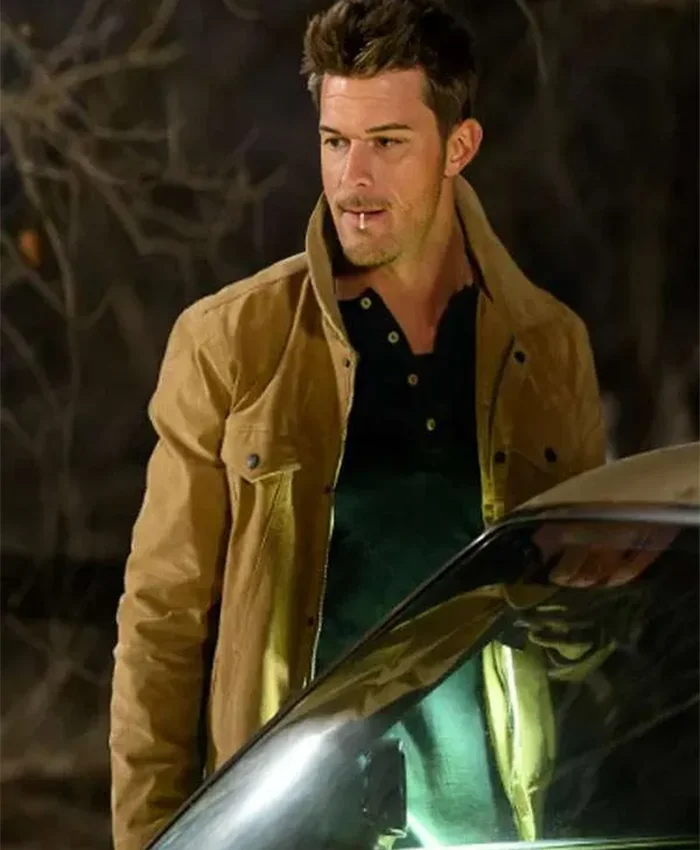 The Genesis Project Brando White Suede Leather Jacket Front