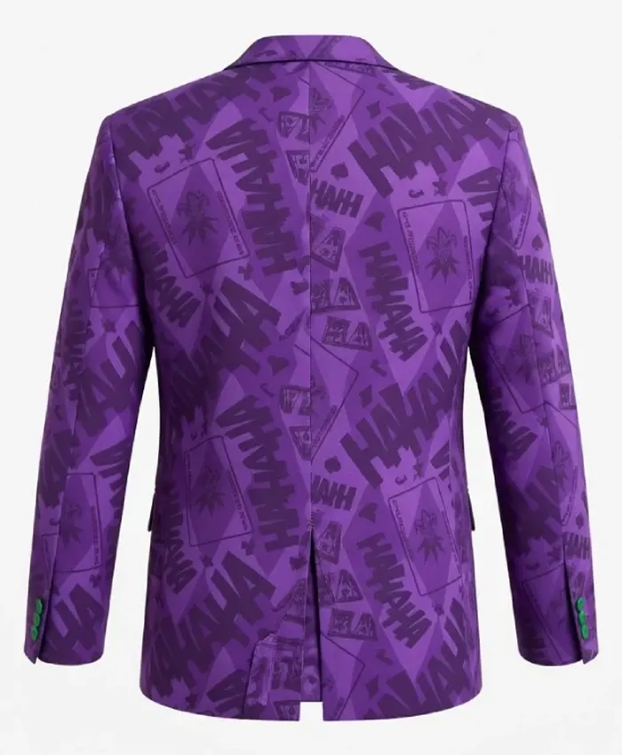The Joker Purple Suit Back
