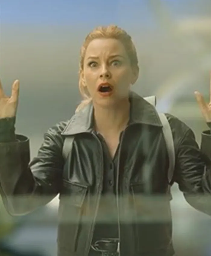 The Miniature Wife S01 Elizabeth Banks Biker Leather Jacket