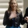 The Miniature Wife S01 Elizabeth Banks Black Leather Jacket Front