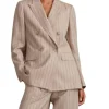 The Neighborhood S08 Beth Behrs Striped Blazer Front