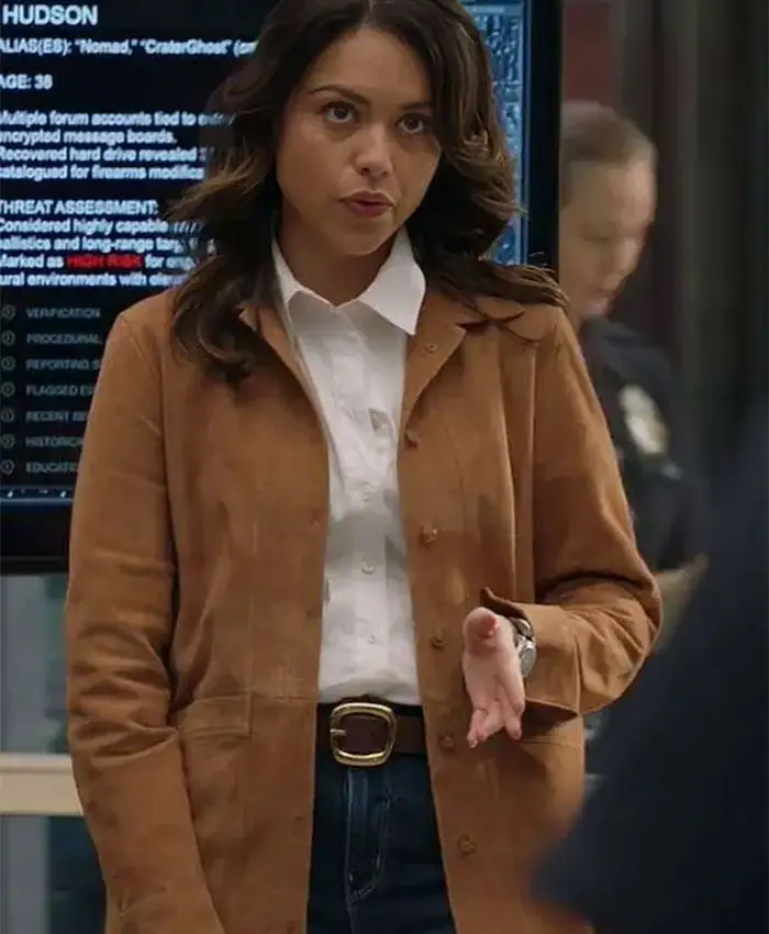 The Rookie S08 Angela Lopez Suede Leather Jacket
