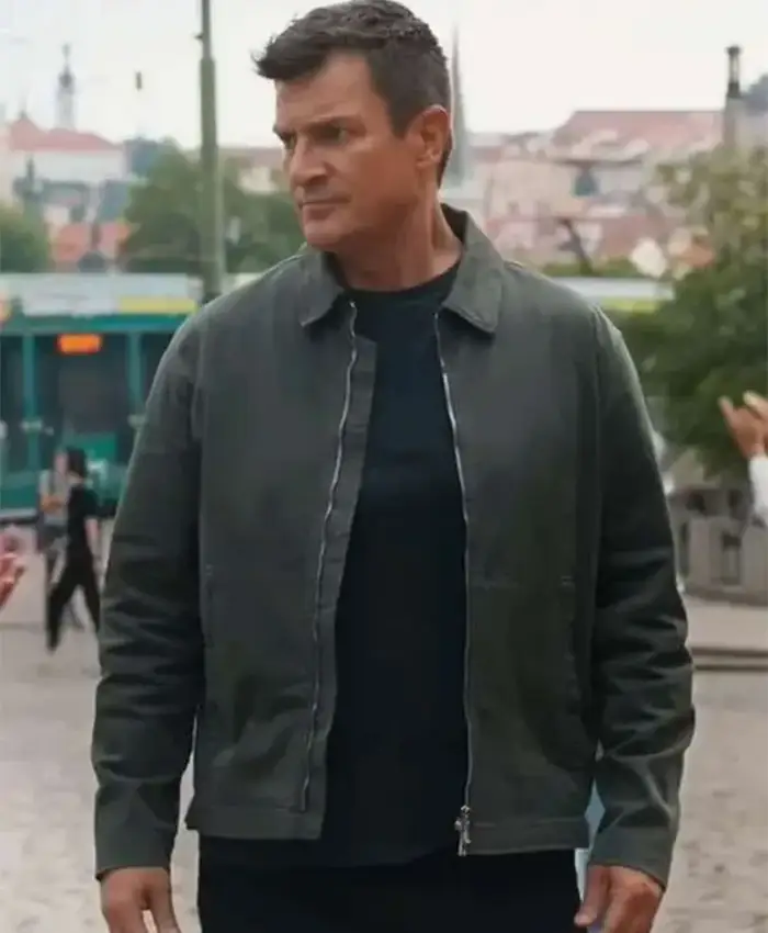 The Rookie S08 Nathan Fillion Grey Cotton Jacket