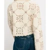 The Today Show Jenna Bush Hager Eyelet Cropped Jacket Back