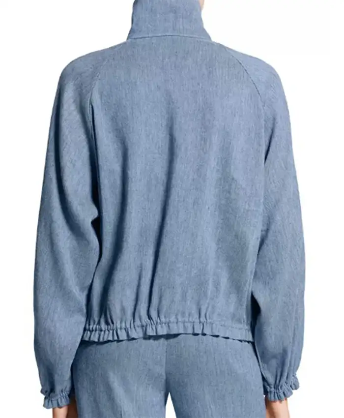 The View Joy Behar Ruffle Cuff Jacket Back