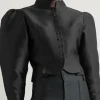 The View Sunny Hostin Black Puff Sleeve Jacket For Sale