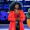 The Voice S29 Alexia Jayy Red Trench Coat