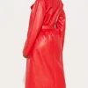 The Voice S29 Alexia Jayy Red Trench Coat Back
