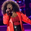 The Voice S29 Alexia Jayy Red Trench Coat For Sale