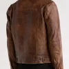The Voice S29 Lucas West Trucker Leather Jacket Back