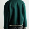The Voice S29 Michael Bublé Green Varsity Jacket Back