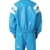 The Voice S29 Mike Steele Blue Leather Jack­et Back