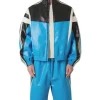 The Voice S29 Mike Steele Blue Leather Jack­et For Sale