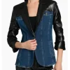 The Young and the Restless Tina Casciani Leather Panel Blazer For Sale