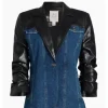 The Young and the Restless Tina Casciani Leather Panel Blazer Front