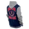Throwback Prep Boston Red Sox Navy Hoodie Jacket Back