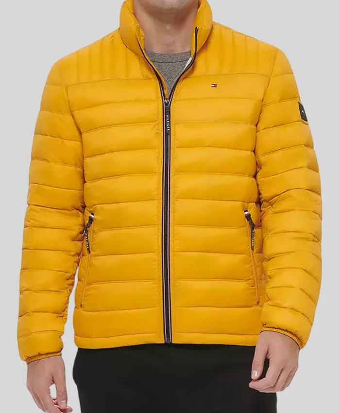 Tommy Hilfiger Men’s Packable Puffer Jacket Yellow