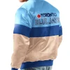Toronto Blue Jays Powder Blue & Gold Tri-Color Satin Jacket For Sale