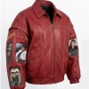 Tribute to Michael Jackson Red Leather Jacket
