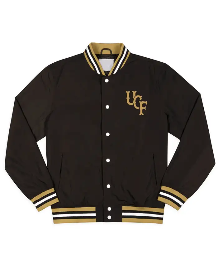 UCF Knights Script Black Bomber Jacket