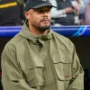 Vincent Kompany Y-3 Field Green Jacket Closeup pose