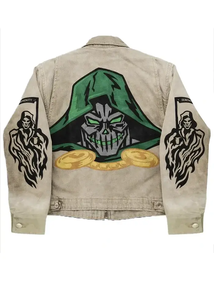 Vintage Metal Face Serenity Carhartt Jacket Back