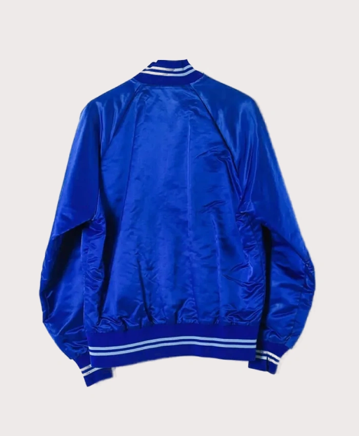 Vintage Toronto Blue Jays Retro 80’s Blue Satin Jacket For Sale
