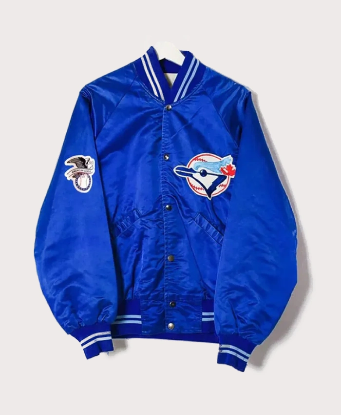 Vintage Toronto Blue Jays Retro 80’s Blue Satin Jacket