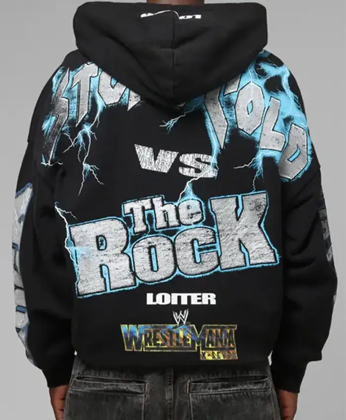 WWE Stone Cold Beef Vintage Hooded Jacket Back