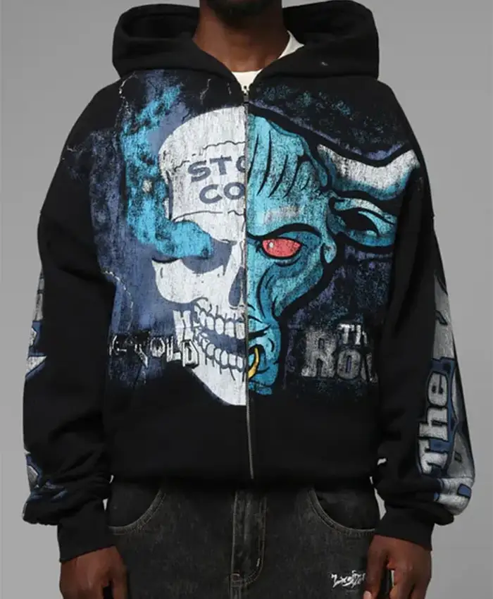 WWE Stone Cold Beef Vintage Hooded Jacket
