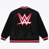 WWE WrestleMania 42 LasVegas Mitchell & Ness Black Satin Bomber Jacket Back