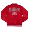 Washington State Cougars Arched Red Bomber Jacket For Sale