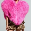 Watch What Happens Live 2026 Tiffany Baira Pink Fur Heart Jacket Front