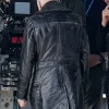 Wednesday S03 Uncle Fester Shearling Leather Coat For Sale