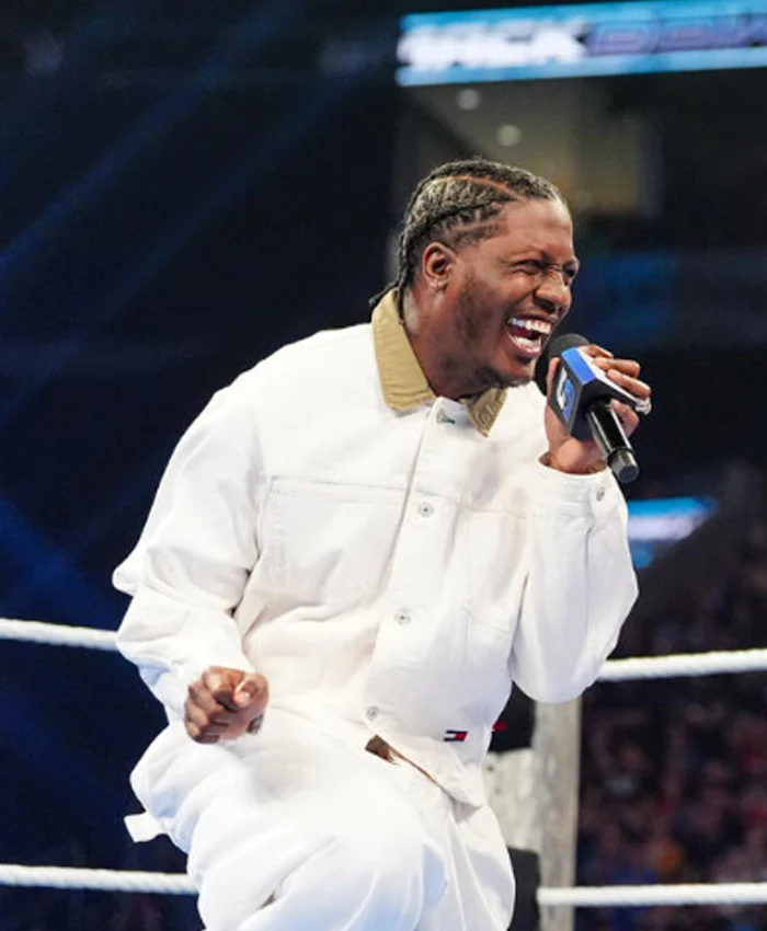 Lil Yachty SmackDown white jacket