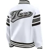 Women's WNBA WEAR by Erin Andrews White & Black Jacket Back