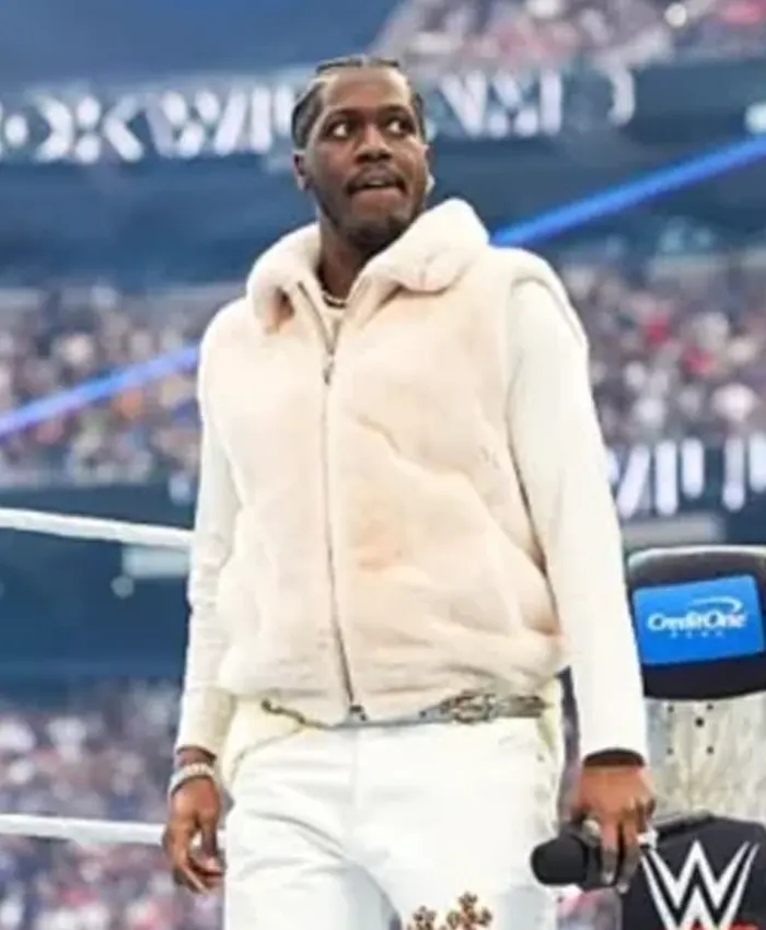 WrestleMania 42 Night 2 Lil Yachty Shearling Vest