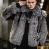Zephyrus Mink Fur Grey Coat For Sale