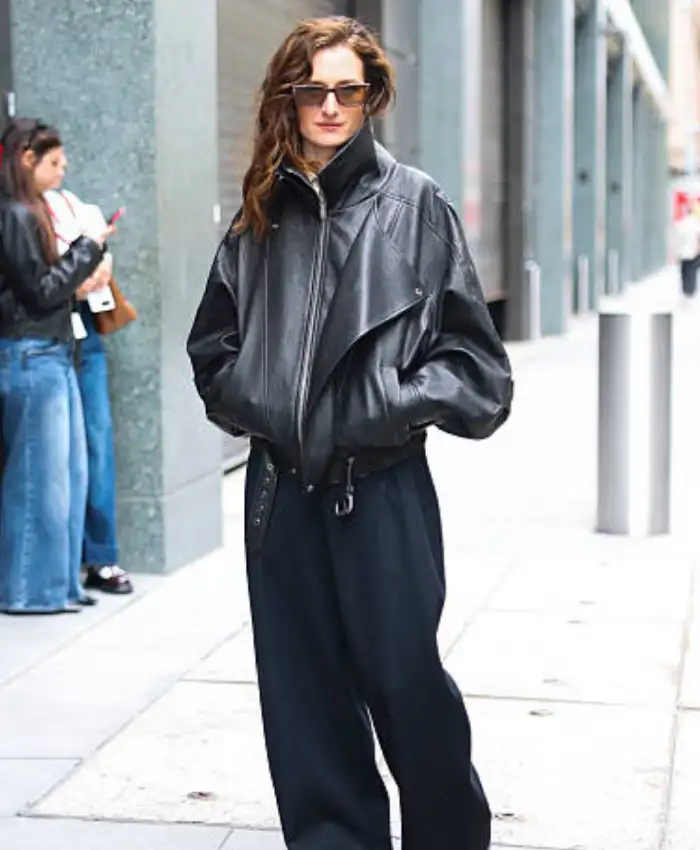 ABC Studios 2026 NYC Grace Gummer Black Jacket For Sale