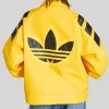 Adidas Santiago Yellow Leather Jacket Back