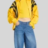Adidas Santiago Yellow Leather Jacket For Sale