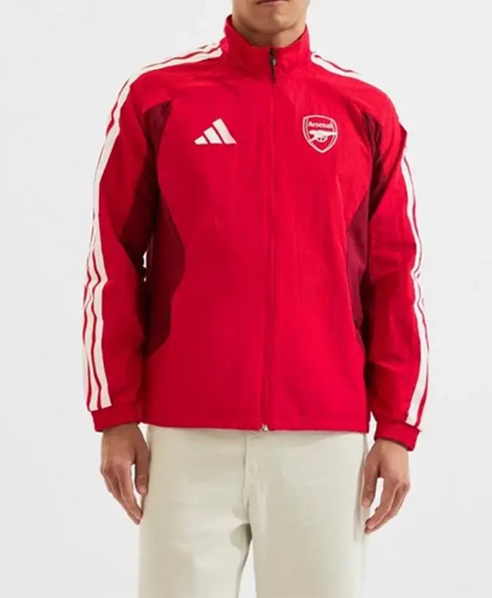 Arsenal adidas 26 27 Anthem Jacket Front