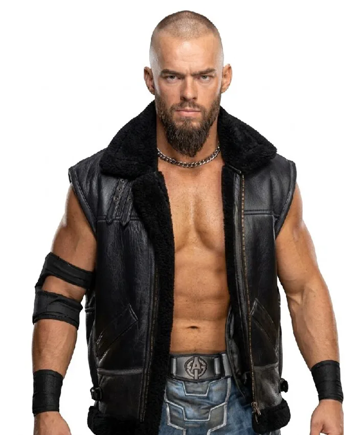 Austin Theory Monday Night RAW 2026 Vest Front