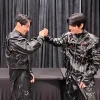 BTS Jungkook Tampa concert Black Leather Jacket Front