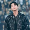 BTS World Tour Stanford Jungkook Black Biker Jacket For Sale