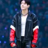 BTS World Tour Stanford Jungkook Nahmias Leather Jacket Front