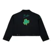 Boston Celtics Black Mechanic Cropped Full-Zip Jacket For Sale