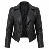 Broad Trip Jeanie Leather Jacket Front